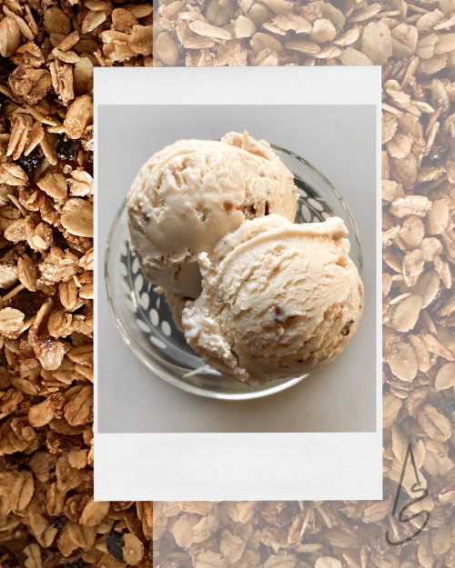 albertīnes auzu pārslu saldējums