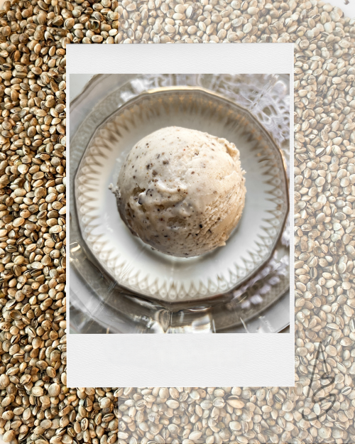 albertīnes kaņepju saldējums