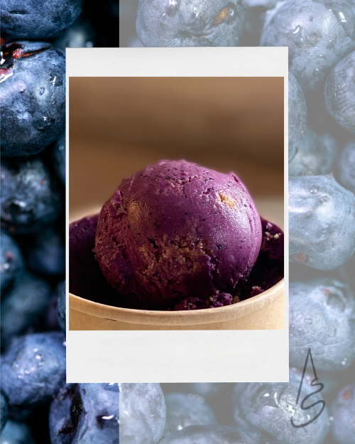 albertīnes melleņu kūkas saldējums