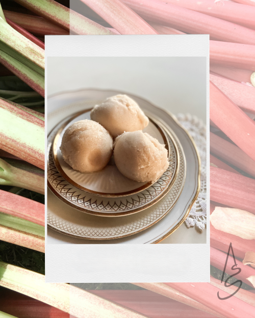 albertīnes rabarberu sorbets